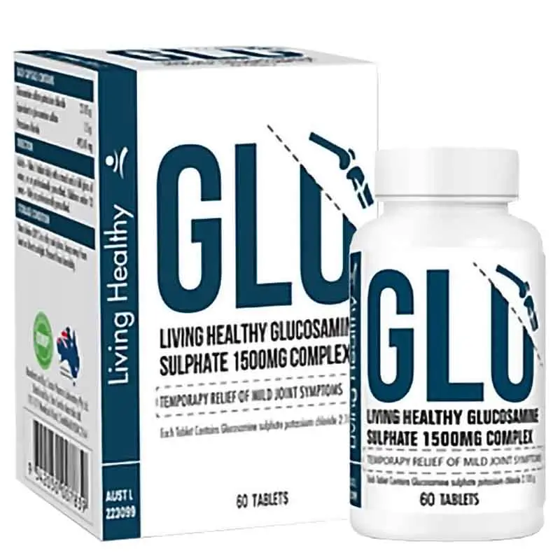 Living Healthy Glucosamine Sulphate 1500mg Complex, hỗ trợ tốt cho khớp (Hộp 60 viên)